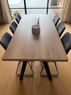 Hoge tafel met 6 draaibare barstoelen, Huis en Inrichting, Tafels | Eettafels, Ophalen, Zo goed als nieuw