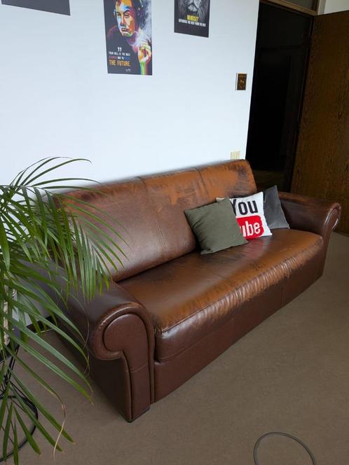 Unieke vintage zetel – Afhalen in Geel, Huis en Inrichting, Zetels | Zetels, Gebruikt, Rechte bank, Tweepersoons, 150 tot 200 cm