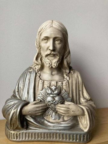 Borstbeeld Heilig Hart van Jezus (39 cm) beschikbaar voor biedingen