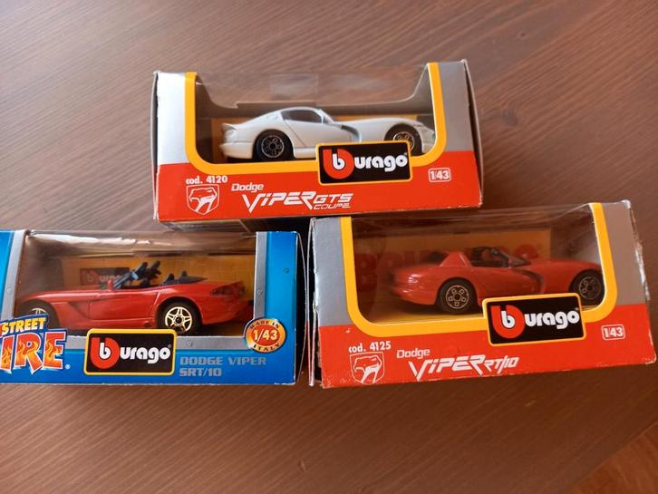 DODGE VIPER, Hobby en Vrije tijd, Modelauto's | 1:24, Zo goed als nieuw, Burago, Ophalen of Verzenden
