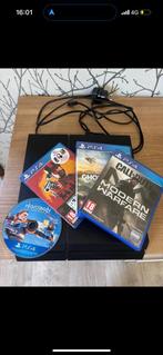 Playstation 4 + 4 jeux, Consoles de jeu & Jeux vidéo, Enlèvement ou Envoi, Comme neuf