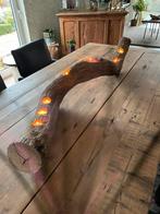 Eiken boomstronk met theelichtjes 1.35cm, Ophalen