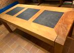 Eettafel + Bijzettafel, Huis en Inrichting, Ophalen, Zo goed als nieuw, Rechthoekig