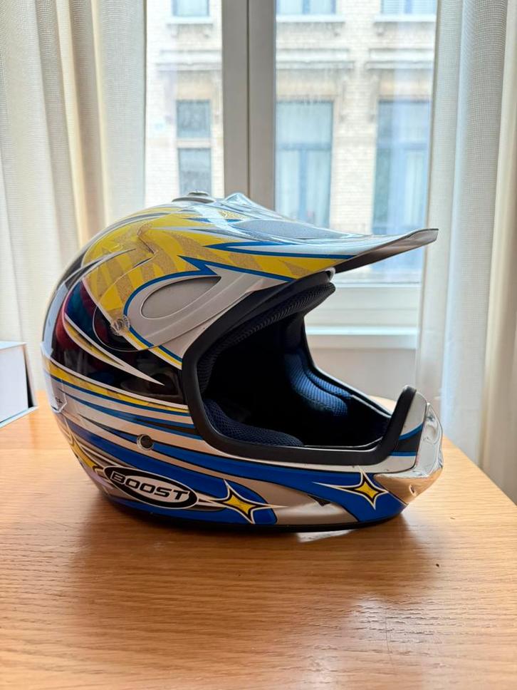 MTC boost motorhelm / cross helm, Motoren, Kleding | Motorhelmen, Offroadhelm, S, Tweedehands, Ophalen of Verzenden