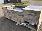 Prachtige Buitenkeuken van Steigerhout. Gratis Bezorging!!, Tuin en Terras, Ophalen of Verzenden, Zo goed als nieuw