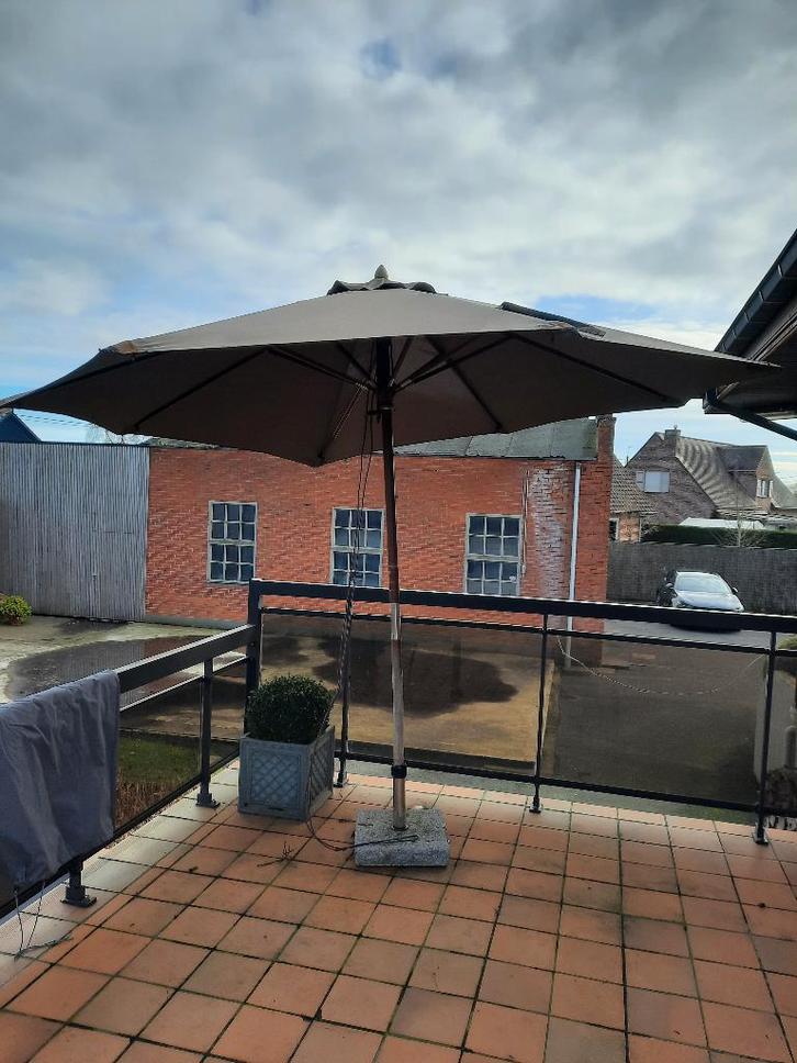Parasol, Tuin en Terras, Parasols, Gebruikt, Stokparasol, 3 tot 4 meter, Ophalen of Verzenden