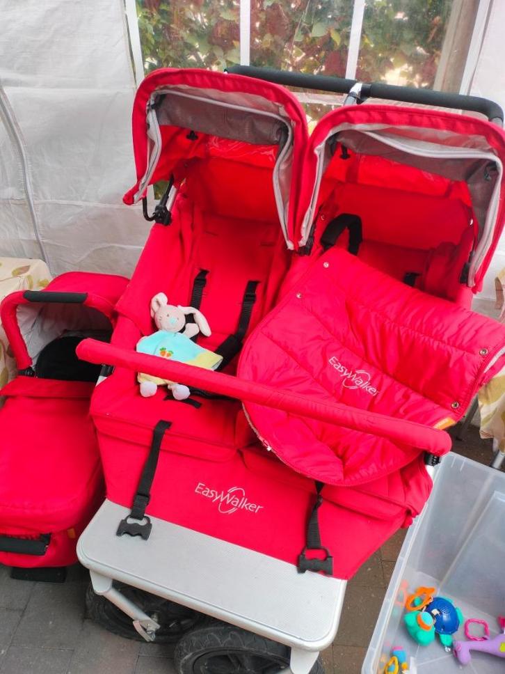 Tweelingbuggy, Kinderen en Baby's, Tweelingen en Meerlingen, Zo goed als nieuw, Kinderwagen of Buggy, Ophalen