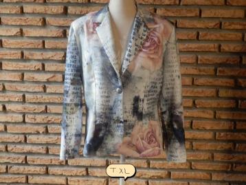 (102)- veste d'été femme t.42 rose grise - missy - beschikbaar voor biedingen