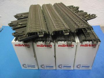 Marklin 40 rails droits 24188 neufs en boites