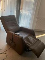 Fauteuil relax électrique en cuir, Maison & Meubles, Fauteuils, Enlèvement, Comme neuf, Cuir