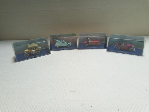 Lots de 4 voitures Tintin ed Moulisart (année +- 2000-2002), Hobby en Vrije tijd, Modelauto's | 1:43, Nieuw, Auto, Overige merken