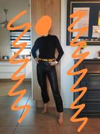 100% lederen broek, Maat 38/40 (M), Cuir, Zwart, Ophalen of Verzenden