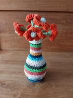 Gehaakte vaas met bloemen, Hobby en Vrije tijd, Breien en Haken, Ophalen of Verzenden, Zo goed als nieuw