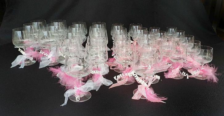 38 Versierde glazen voor theelichtjes, Maison & Meubles, Accessoires pour la Maison | Autre, Comme neuf, Enlèvement