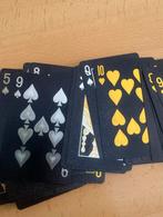 Poker speelkaarten goud/zwart, Nieuw, Verzenden, Speelkaart(en)