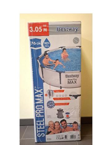 Piscine tubulaire NEUVE 305*76 AVEC pompe de filtration   beschikbaar voor biedingen
