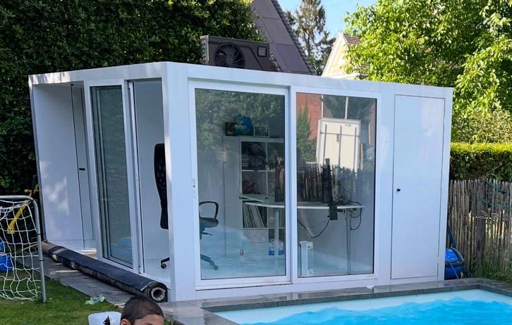 Sauna, jardin, rangement de bureau, Jardin & Terrasse, Abris de jardin, Utilisé, Abri de jardin, Bois, 500 cm ou plus, 400 cm ou plus