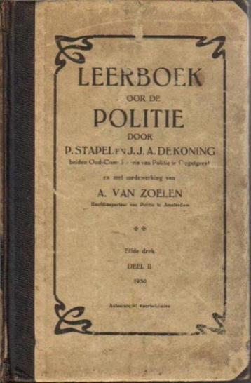 (b480) Leerboek voor de politie, 1930 beschikbaar voor biedingen