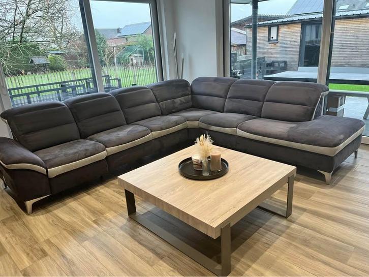 Canapé d'angle gris, Maison & Meubles, Canapés | Salons, Utilisé, Banc d'angle, Autres dimensions, 300 cm ou plus, 150 cm ou plus