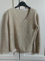 Beige-gouden trui met V-hals Due Amanti, Ophalen of Verzenden, Zo goed als nieuw, Beige