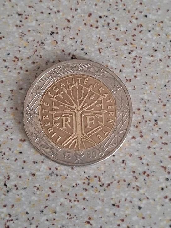 Fout 2 euromunt Frankrijk 1999, Postzegels en Munten, Munten | Europa | Euromunten, Losse munt, 2 euro, Frankrijk, Ophalen of Verzenden