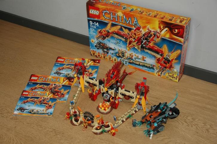 Légo Légend of Chima 70146 Le temple du Phoenix de feu, Kinderen en Baby's, Speelgoed | Duplo en Lego, Zo goed als nieuw, Lego