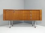 Vintage Teak Dressoir van Alfred Hendrickx voor Belform, Ophalen, Gebruikt, 25 tot 50 cm, Met klep(pen)