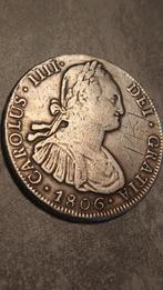 8 Reales 1806-PJ, Bolivia, Potosi zilver, Charles IV., Enlèvement ou Envoi, Amérique du Sud, Monnaie en vrac, Argent