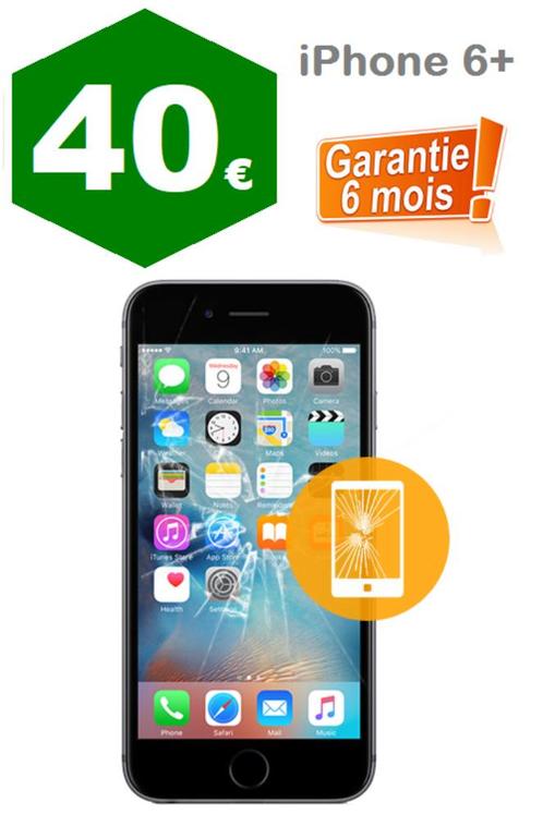 Réparation écran iPhone 6 Plus à 40€ Garantie 6 mois, Diensten en Vakmensen, Overige Diensten