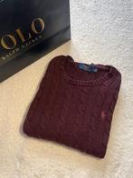 Pull Ralph Lauren | maille torsadée | bordeaux | taille L, Rouge, Enlèvement ou Envoi, Ralph Lauren, Taille 52/54 (L)