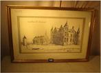 Mooie Tekening 'Castellum de Oostmalle' - Gesigneerd, Ophalen of Verzenden