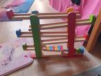 Houten rollerbaan met 3 ballen inbegrepen., Kinderen en Baby's, Speelgoed | Houten speelgoed, Ophalen, Zo goed als nieuw