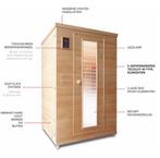 Infraroodcabine Healthmate 2 personen, Sport en Fitness, Sauna, Ophalen, Zo goed als nieuw, Infrarood, Complete sauna