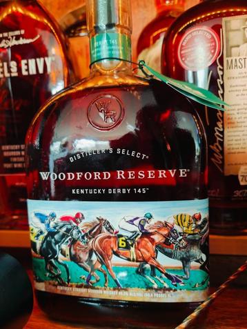 Woodford Reserve 2019 Derby Edition no. : 145 Bouteille amér, Neuf, Autres régions, Enlèvement ou Envoi, Pleine