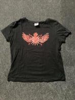 Zwart meisjes tshirt, Enlèvement ou Envoi, Chemise ou À manches longues, Utilisé, Shoeby