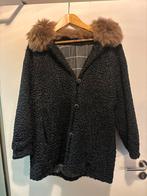 “Luxe bontjas (karakul) met schapenvacht kraag”., Ophalen, Zo goed als nieuw, Zwart