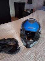 Motor helm zwart blauw maat l ,jas grijs in 3 delen maat 44, Motoren, Nieuw zonder kaartje, Integraalhelm, Dames, L