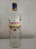 Bouteille vide de 1 litre de Gordon's London Dry Gin, Collections, Emballage, Utilisé, Enlèvement ou Envoi