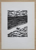 Houtsnede van Frans Masereel: strand van Oostende, Verzenden