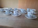 6 grote en 6 kleine tassen met bordje" Saksen", Antiek en Kunst, Ophalen of Verzenden