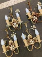 Wandlampen uit de jaren '80 retro style, Huis en Inrichting, Lampen | Wandlampen, Ophalen, Gebruikt, Glas, Retro