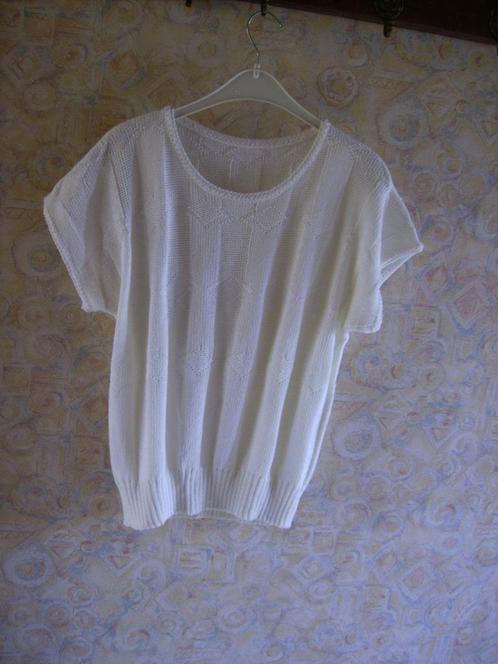 Witte blouse, bijna nieuwstaat Maat: 46/48, Kleding | Dames, Blouses en Tunieken, Zo goed als nieuw, Maat 46/48 (XL) of groter