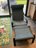 Poang zetel met voetbank, Huis en Inrichting, Fauteuils, Ophalen, Gebruikt