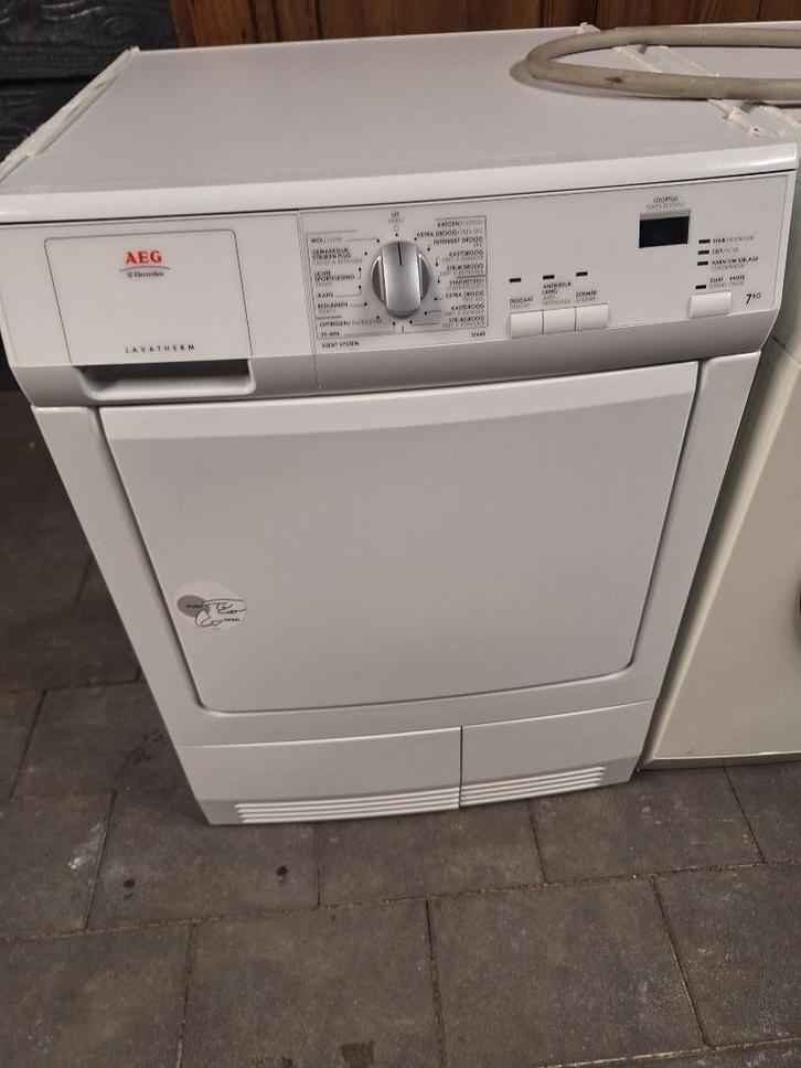 AEG Condens Droger, Elektronische apparatuur, Droogkasten, Gebruikt, Condens, Bovenlader, 6 tot 8 kg, Minder dan 85 cm, Ophalen
