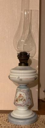 Mooie retro oude olielamp puntgaaf, Antiek en Kunst, Ophalen of Verzenden