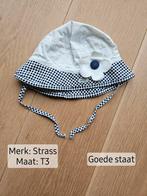 Zomerhoedje met bloem, Kinderen en Baby's, Babykleding | Petten en Hoeden, Meisje, Strass, Ophalen of Verzenden, Hoed