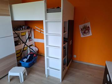 lit mezzanine, 90 cm, 180 à 200 cm, Enlèvement, 200 cm