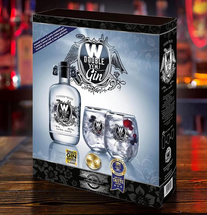 Wilderen Luxueuze Double You Gin en Bulldog London Dry Gin, Verzamelen, Wijnen, Nieuw, Overige typen, Overige gebieden, Ophalen