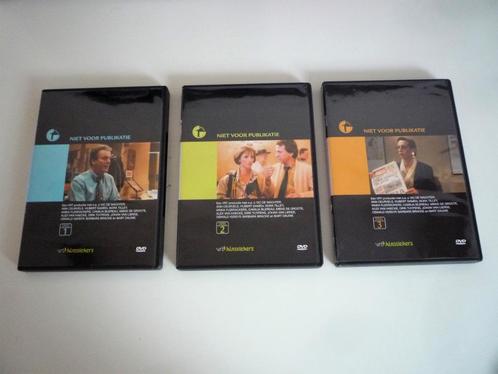 VRT-reeks 'Niet voor publicatie' - 10 afleveringen (3 dvd's), Cd's en Dvd's, Dvd's | Tv en Series, Zo goed als nieuw, Drama, Boxset