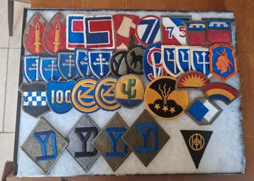 Patchs de la Division d'infanterie américaine à dos blanc de, Enlèvement ou Envoi, Armée de terre, Emblème ou Badge